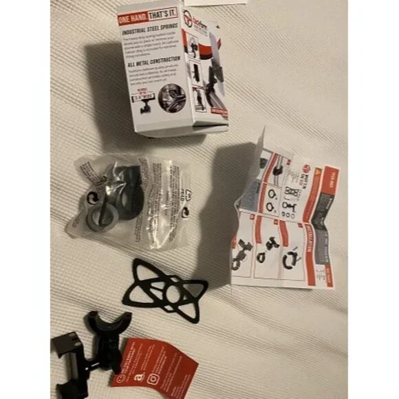 New Black Motorcycle ALL METAL Phone Mount - 20MAXX Spring Cradle